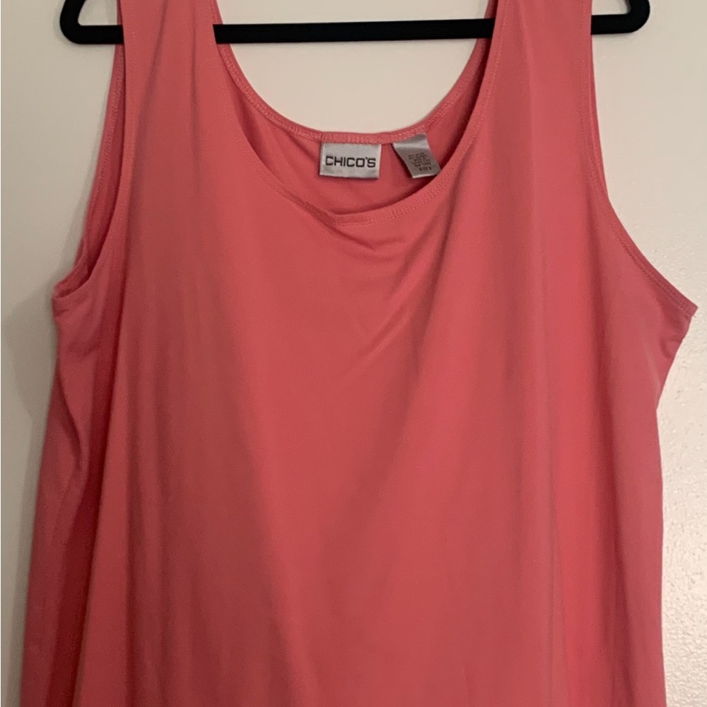 Chico's Coral Sleeveless Tank Top